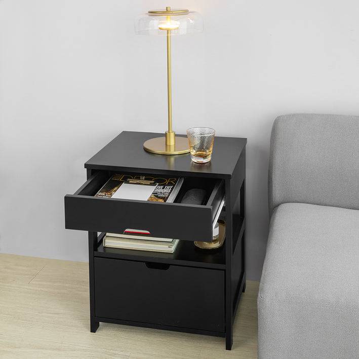 Sobuy SoBuy Nachttisch Nachtschrank Beistelltisch Schwarz FRG258-SCH Schlussverkauf