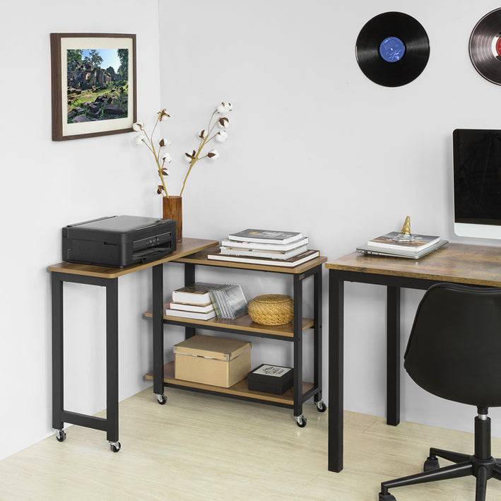 Sobuy SoBuy L-förmiger Beistelltisch Couchtisch Eckschreibtisch Industrie-Design FWT83-PF im Angebot