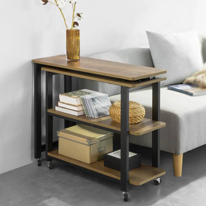 Sobuy SoBuy L-förmiger Beistelltisch Couchtisch Eckschreibtisch Industrie-Design FWT83-PF im Angebot
