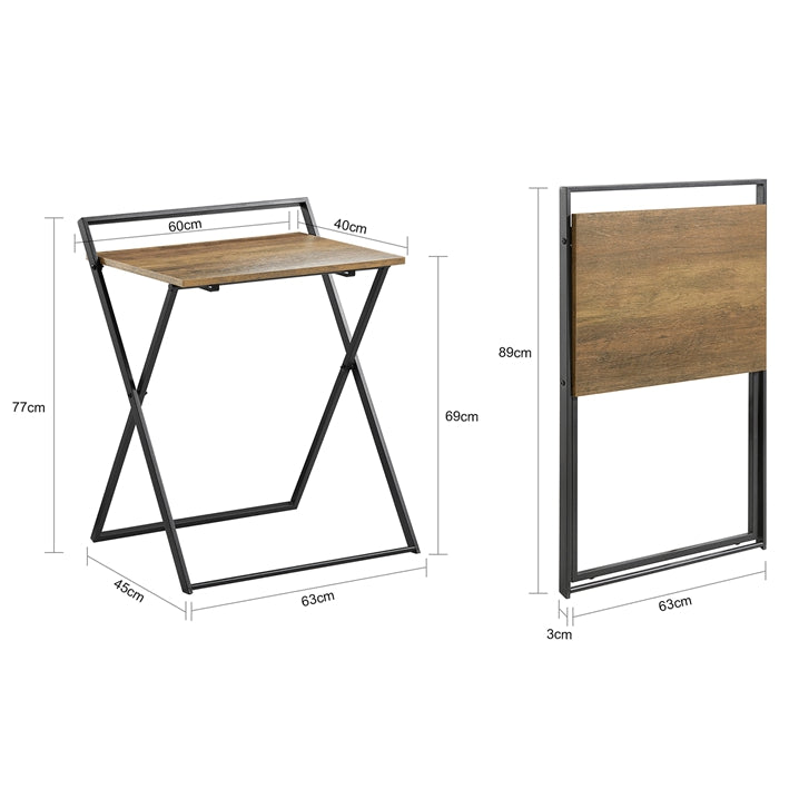 Sobuy SoBuy Schreibtisch klappbar Computertisch Arbeitstisch Industrie-Design FWT88-F Schlussverkauf