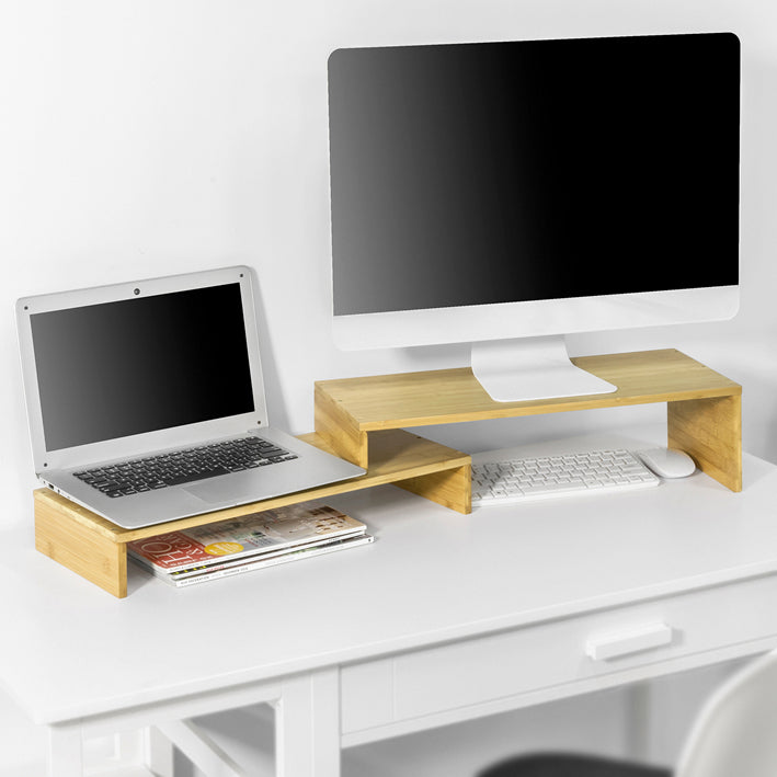 Sobuy SoBuy Design Monitorerhöhung für 2 Monitore Monitorständer BBF07-N Günstiger Verkauf