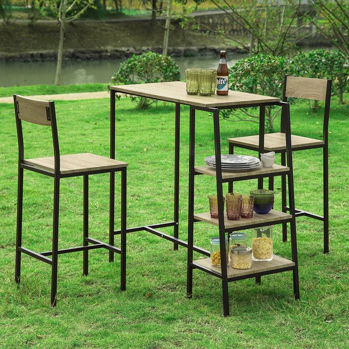 Sobuy SoBuy Bartisch mit 2 Stühlen Bartisch set 3-teilig OGT16-N im Angebot