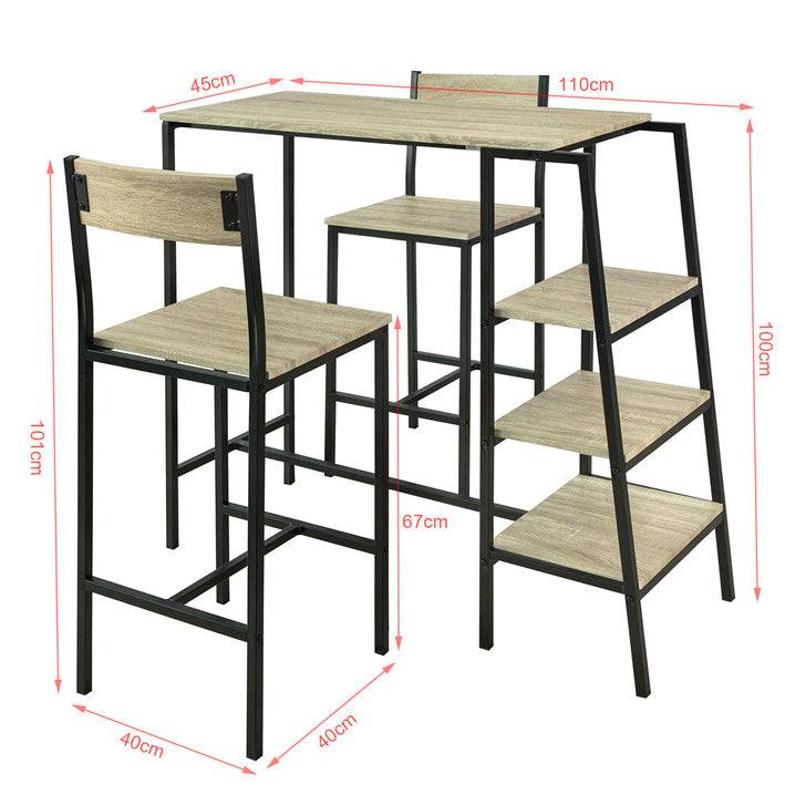 Sobuy SoBuy Bartisch mit 2 Stühlen Bartisch set 3-teilig OGT16-N im Angebot