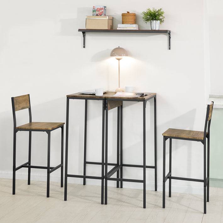 Sobuy SoBuy Bartisch mit 2 Hockern Bartisch set 4-teilig OGT42-F Meist gekauft