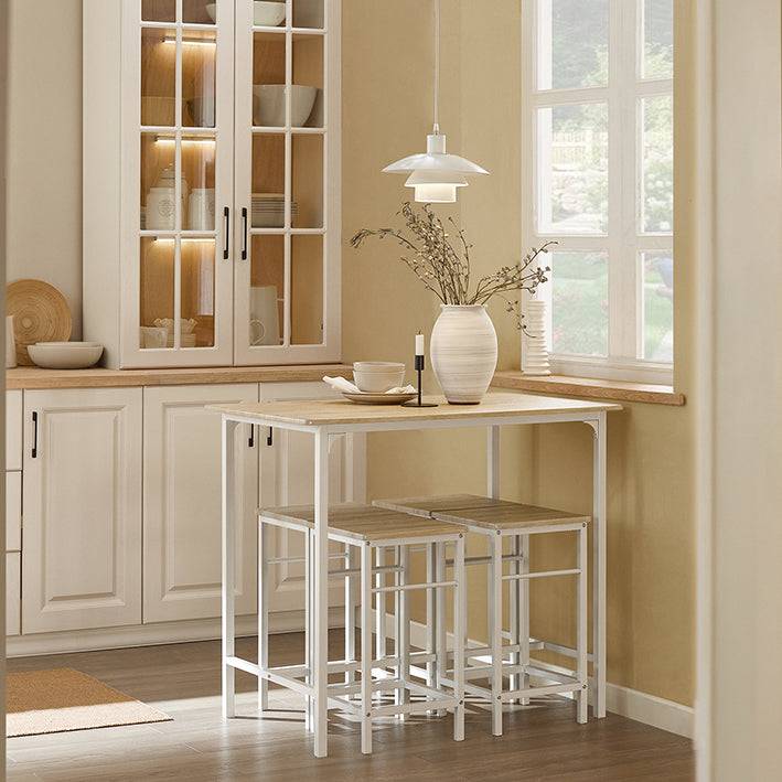 Sobuy SoBuy Bartisch Set 5-teilig Esstisch Bistrotisch mit 4 Stühlen Sitzgruppe OGT11-WN Online