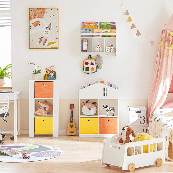 Sobuy SoBuy Kinderregal Bücherregal Aufbewahrungsregal für Kinder KMB49-W Hotsell