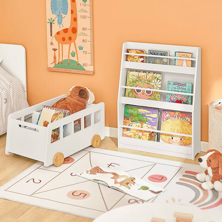 Sobuy SoBuy Kinderregal Wandregal Aufbewahrungsregal für Kinder KMB45-W Fabrikverkauf