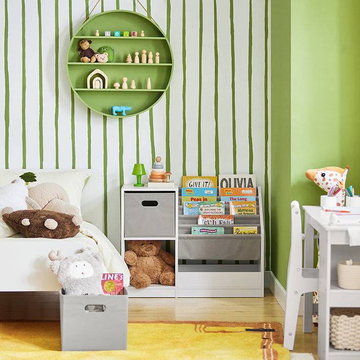 Sobuy SoBuy Kinderregal Spielzeugregal Bücherregal Aufbewahrungsregal für Kinder KMB76-W Blitzverkäufe