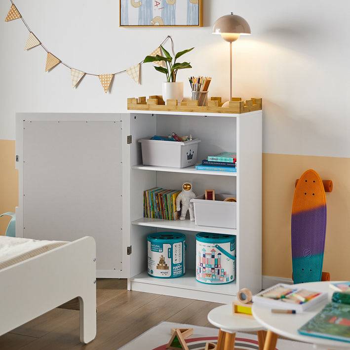 Sobuy SoBuy Kinderregal mit Tafel Aufbewahrungsschrank Kinderzimmer KMB43-W Online