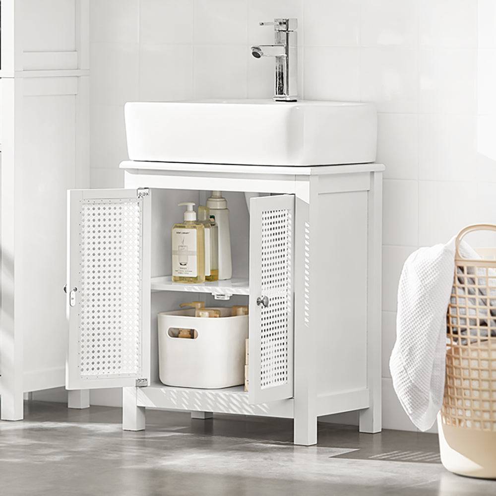 Sobuy SoBuy Waschbeckenunterschrank Badezimmerschrank Weiß Landhaus BZR35-W Outlet