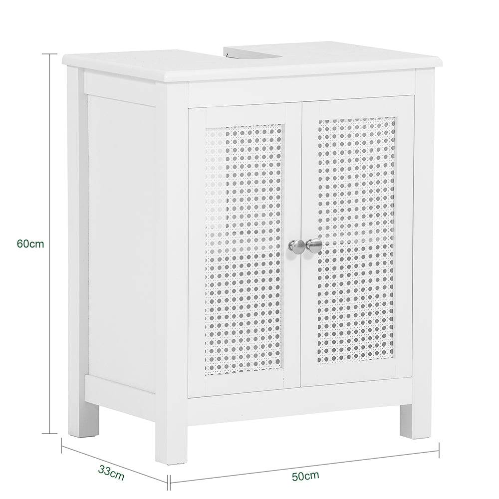 Sobuy SoBuy Waschbeckenunterschrank Badezimmerschrank Weiß Landhaus BZR35-W Outlet