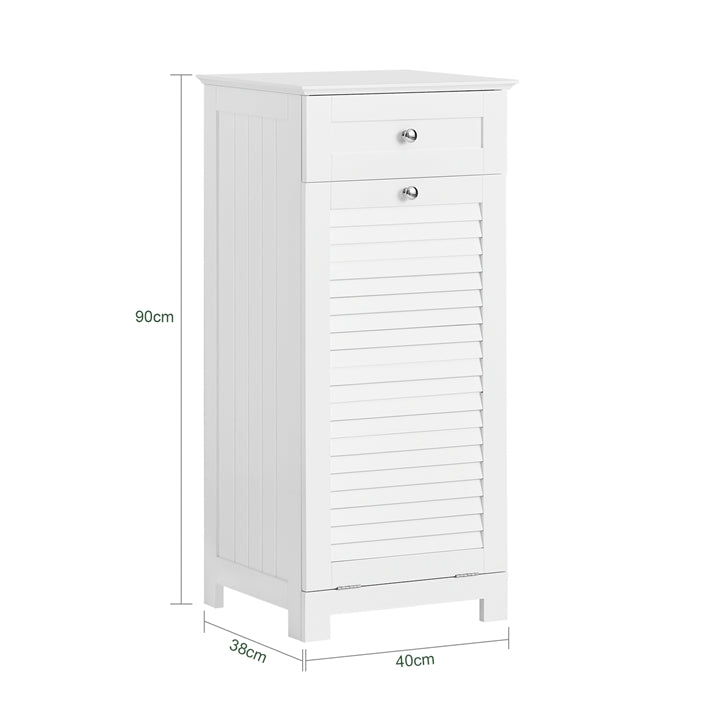 Sobuy SoBuy Wäscheschrank mit Wäschesack Wäschesammler Wäschekorb Weiß BZR73-W Günstiger Verkauf