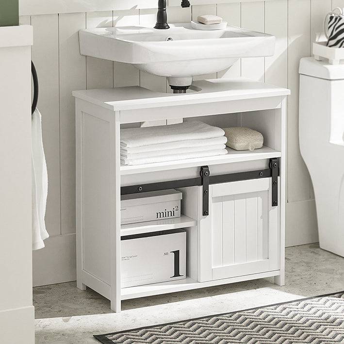 Sobuy SoBuy Waschbeckenunterschrank Badschrank Waschtisch Weiß BZR61-W Fabrikverkauf