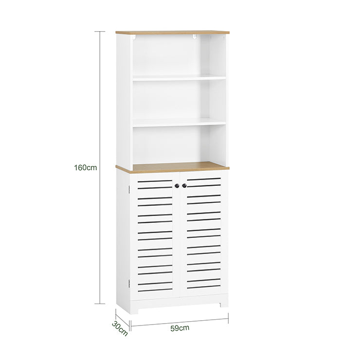 Sobuy SoBuy Badezimmer Hochschrank Badschrank Weiß Badezimmermöbel BZR44-W Meist gekauft