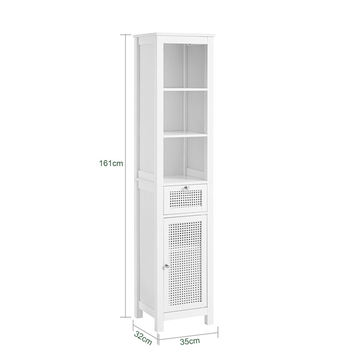 Sobuy SoBuy Bad Hochschrank Badschrank Badregal Weiß BZR36-W im Angebot