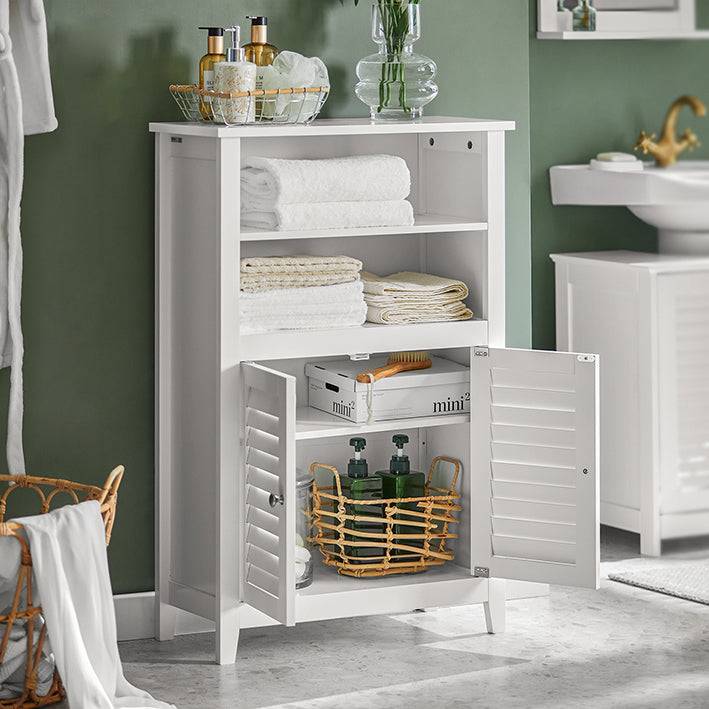 Sobuy SoBuy Badkommode Badzimmerschrank Flurschrank Weiß BZR13-W Blitzverkäufe