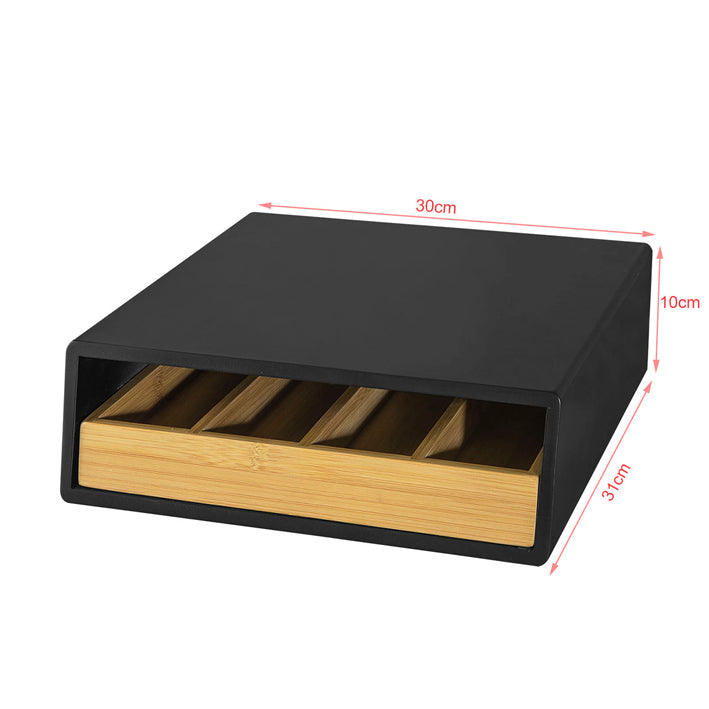 Sobuy SoBuy Kaffeekapsel Box Kapselspender Schubladenbox Schwarz FRG280-SCH Auslauf