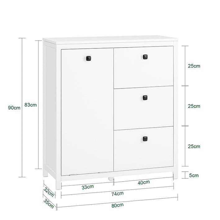Sobuy SoBuy Wäscheschrank mit Wäschesack Badschrank Wäschekorb Badkommode Weiß BZR97-W Verkauf