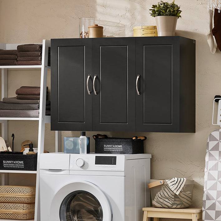 Sobuy SoBuy Hängeschrank mit 2 Türen Badschrank Wandschrank Küchenschrank Schwarz FRG231-L-SCH Hotsell
