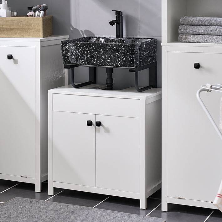 Sobuy SoBuy Waschbeckenunterschrank| Badezimmerschrank Waschtisch Weiß BZR98-W Schlussverkauf