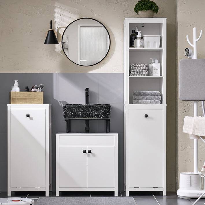 Sobuy SoBuy Waschbeckenunterschrank| Badezimmerschrank Waschtisch Weiß BZR98-W Schlussverkauf