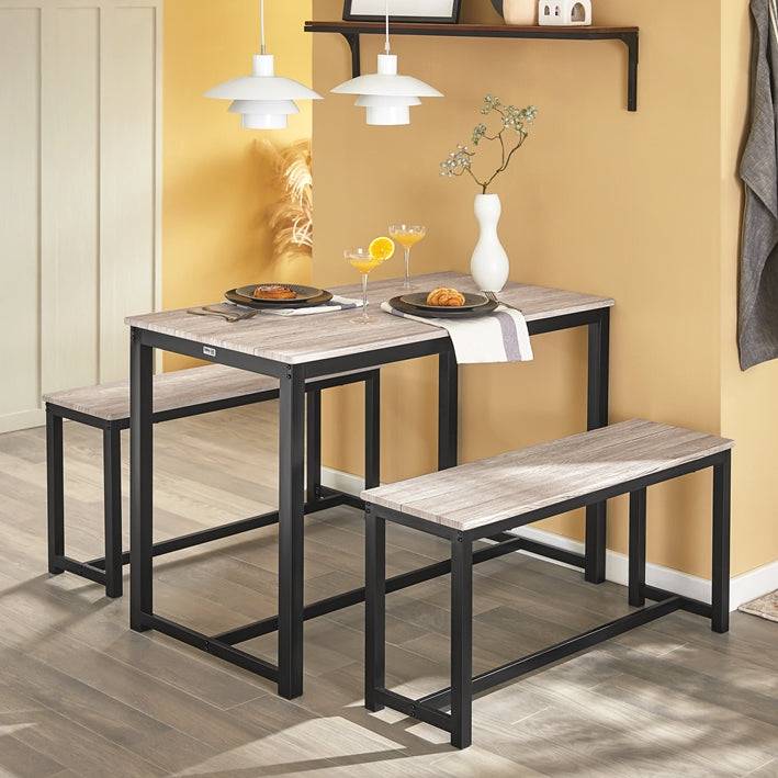 Sobuy SoBuy 3-teilig Essgruppe Sitzgruppe Küchentisch-Set OGT25-HN Meist gekauft