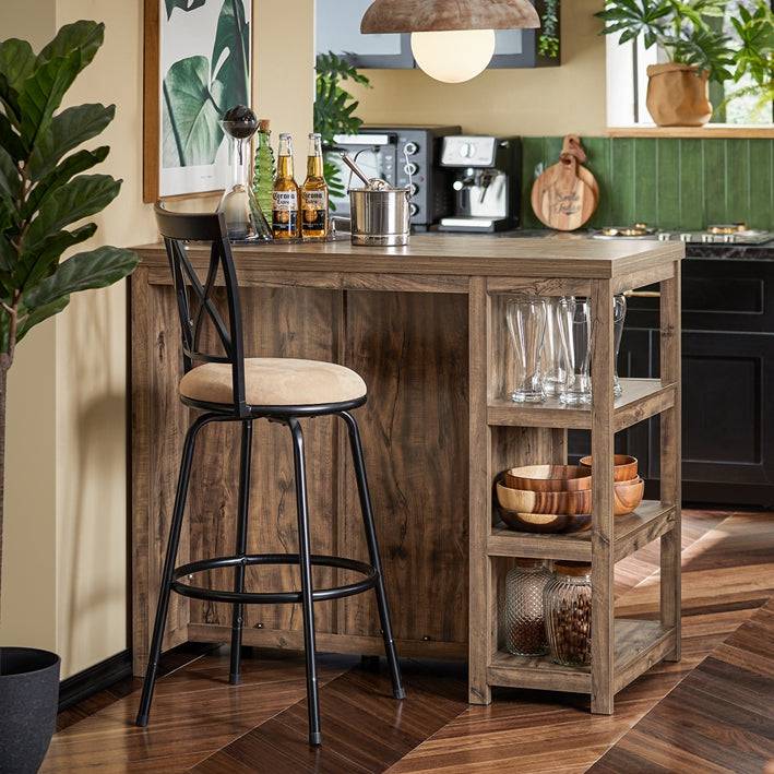 Sobuy SoBuy Kücheninsel Sideboard Bartisch Küchenschrank Buffet Vintage Industrie-Design SVW20-N Blitzverkäufe