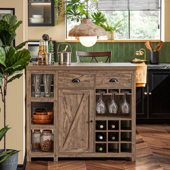 Sobuy SoBuy Kücheninsel Sideboard Bartisch Küchenschrank Buffet Vintage Industrie-Design SVW20-N Blitzverkäufe