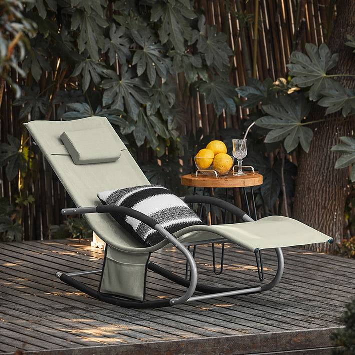 Sobuy SoBuy 2-er Set Gartenliege Sonnenliege mit Tasche Liegestuhl Beige OGS28-MIx2 Clearance-Verkauf