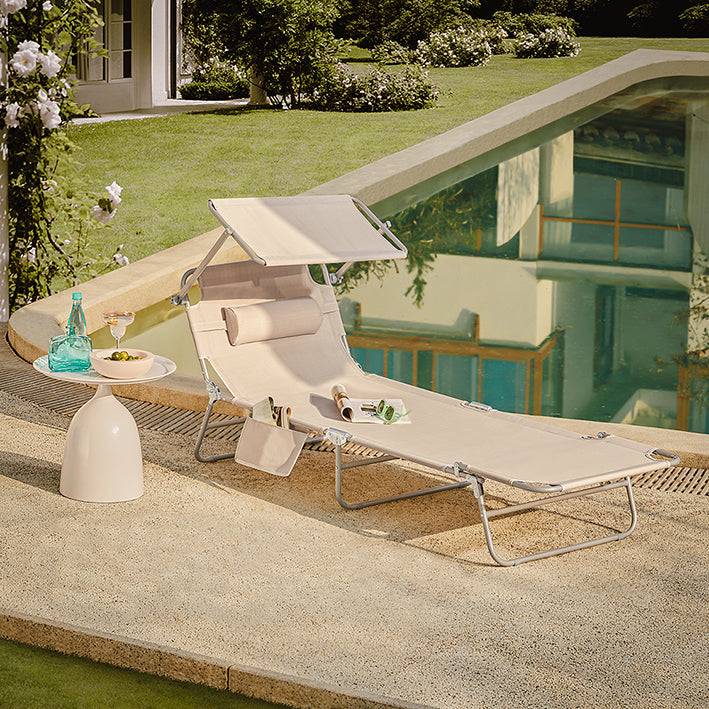Sobuy SoBuy Strandliege Gartenliege Sonnenliege klappbar Beige OGS35-MIx2 Begrenzt auf 3 Tage
