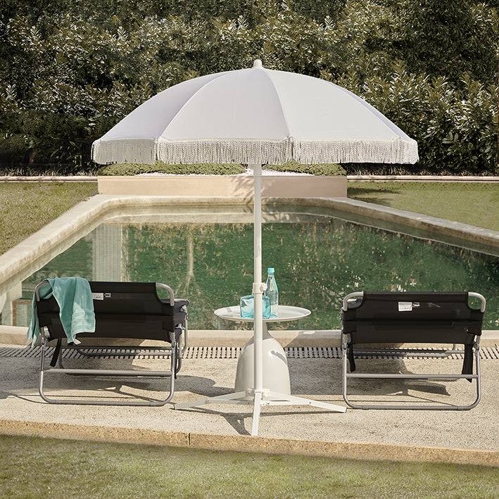 Sobuy SoBuy Strandliege Gartenliege Sonnenliege klappbar Schwarz OGS35-SCHx2 Outlet