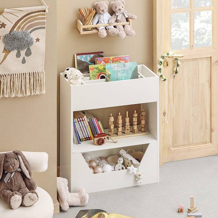 Sobuy SoBuy Kinderregal Aufbewahrungsregal für Kinder Spielzeugregal Weiß KMB51-W Begrenztes Angebot