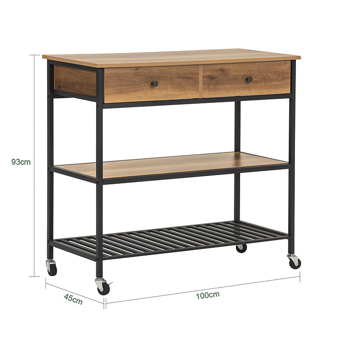 Sobuy SoBuy Küchenwagen Sideboard Servierwagen Flurschrank FKW112-PF Muttertagsangebot