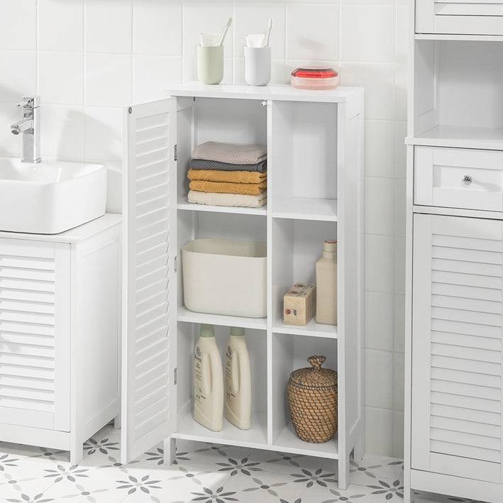 Sobuy SoBuy Badkommode Badzimmerschrank Flurschrank Weiß BZR39-W Vatertagsangebot
