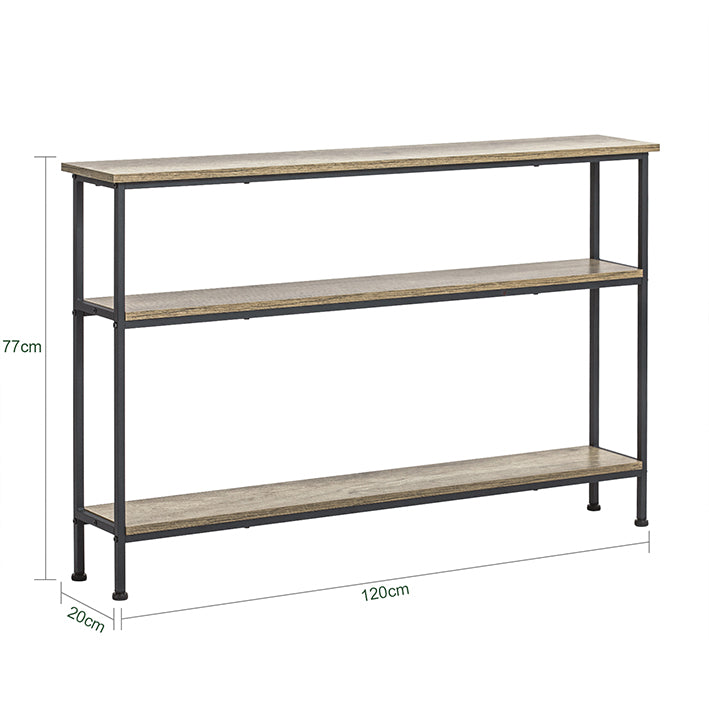 Sobuy SoBuy Konsolentisch mit 3 Ablagen Flurtisch Beistelltisch Metall FSB49-PZ Valentinstagsangebot