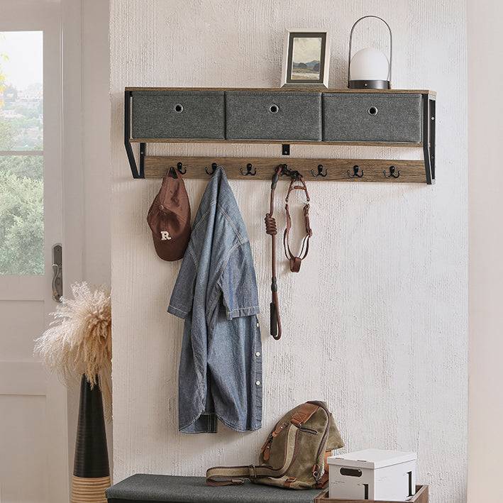 Sobuy SoBuy Wandgarderobe Hängeregal Flurgarderobe vintage FHK26-N Jubiläumsangebot