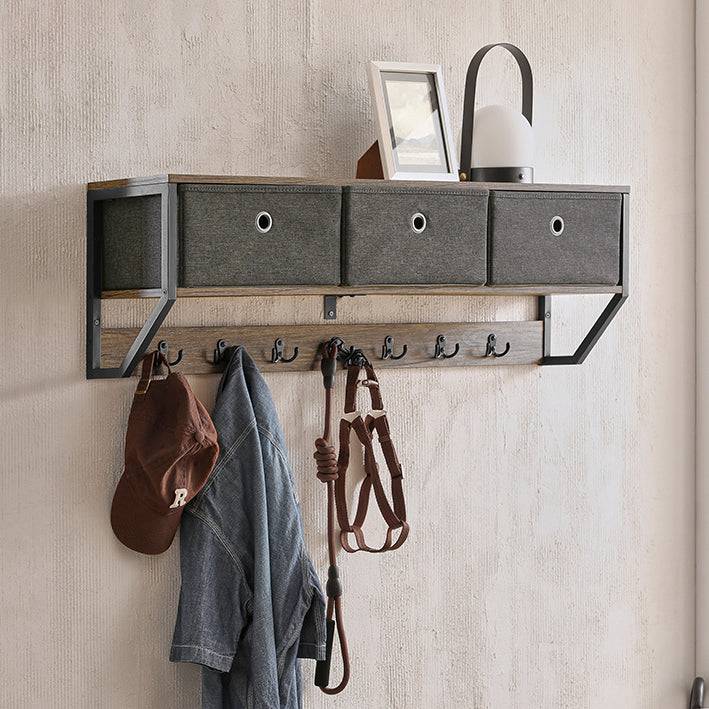 Sobuy SoBuy Wandgarderobe Hängeregal Flurgarderobe vintage FHK26-N Jubiläumsangebot