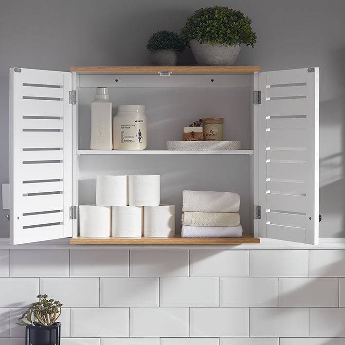 Sobuy SoBuy Wandschrank Bad Hängeschrank Badschrank Weiß BZR42-W Super Sparpreis