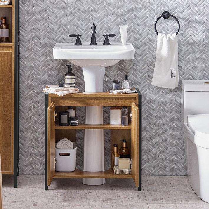 Sobuy SoBuy Waschbeckenunterschrank Badezimmerschrank Waschtisch BZR63-II-PF Wochenangebot