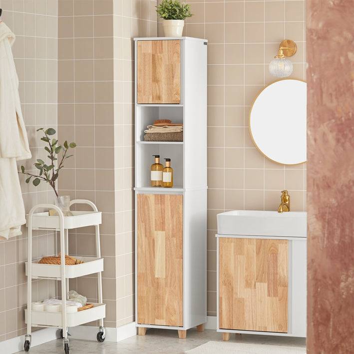 Sobuy SoBuy Bad Hochschrank Badschrank Wäscheschrank Badmöbel BZR74-W Letzte 2 Tage