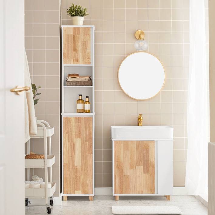 Sobuy SoBuy Bad Hochschrank Badschrank Wäscheschrank Badmöbel BZR74-W Letzte 2 Tage