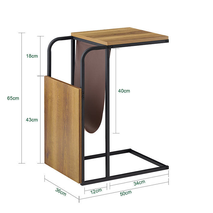 Sobuy SoBuy Beistelltisch Nachttisch Sofatisch Sideboard Betttisch Vintagebraun FBT140-PF Sonderangebot der Fabrik