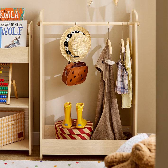 Sobuy SoBuy Kinderkleiderständer Kleiderschrank Kinder Kinderzimmer Natur KMB102-N Clearance-Verkauf