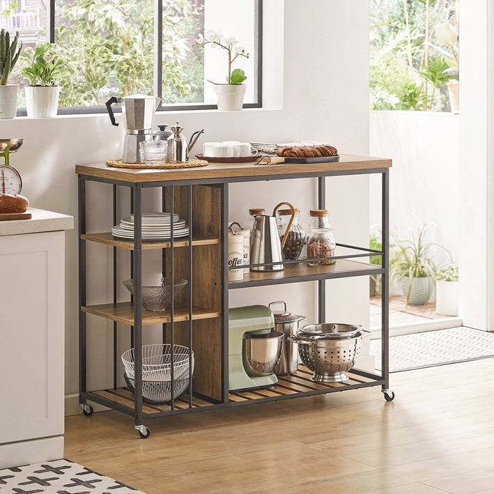 Sobuy SoBuy Servierwagen Küchenschrank Mehrzweckschrank SVW18-F Sonderangebot