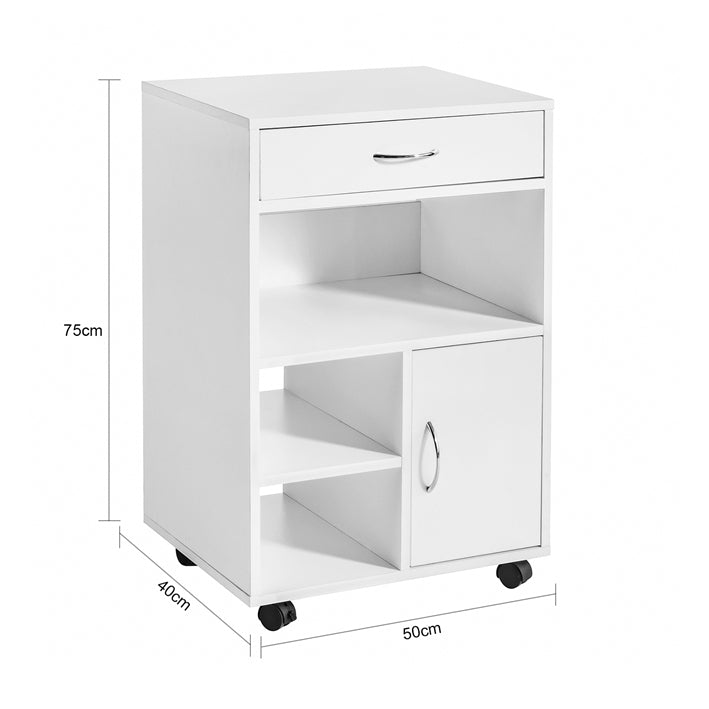 Sobuy SoBuy Druckertisch mit Schublade Beistelltisch Couchtisch Weiß FBT106-W Exklusivangebot