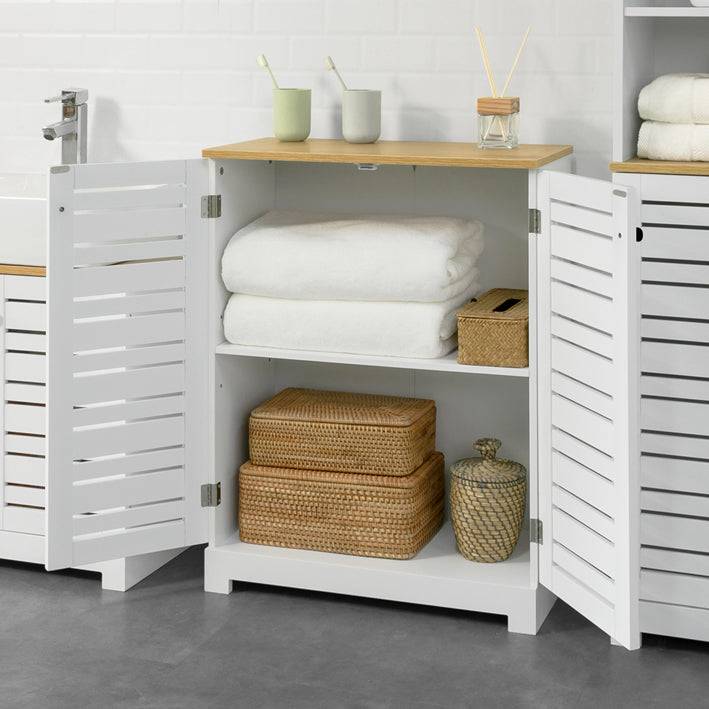 Sobuy SoBuy Badkommode Badzimmerschrank Sideboard Weiß BZR41-W Muttertagsangebot
