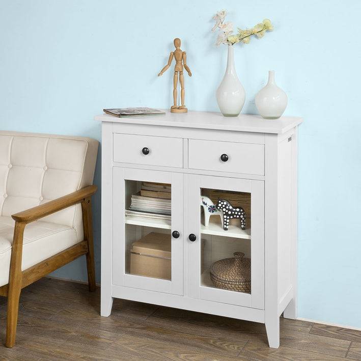 Sobuy SoBuy Sideboard Küche Küchenschrank Konsolentisch Weiß FSB05-W Jubiläumsangebot