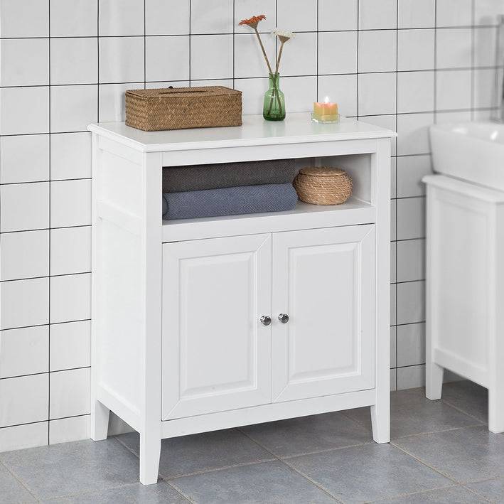 Sobuy SoBuy Badkommode Badzimmerschrank Sideboard Weiß FRG204-W Lagerräumung
