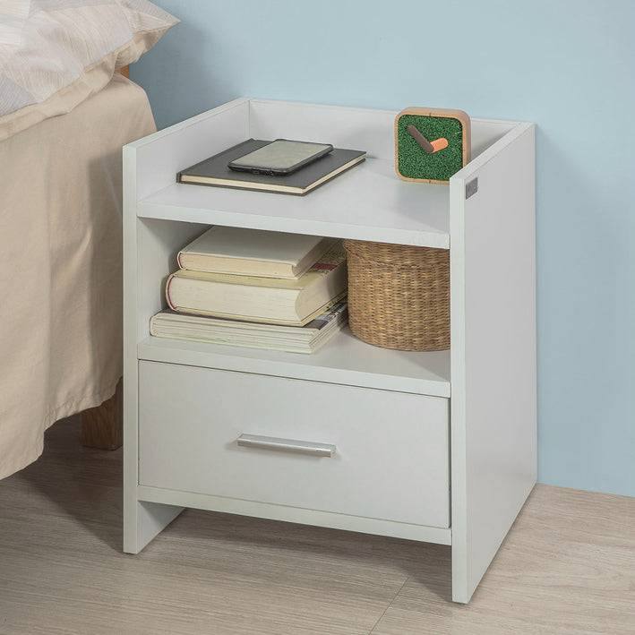 Sobuy SoBuy Nachtkommode Weiß Beistelltisch Nachttisch FBT66-W Neueste Mode