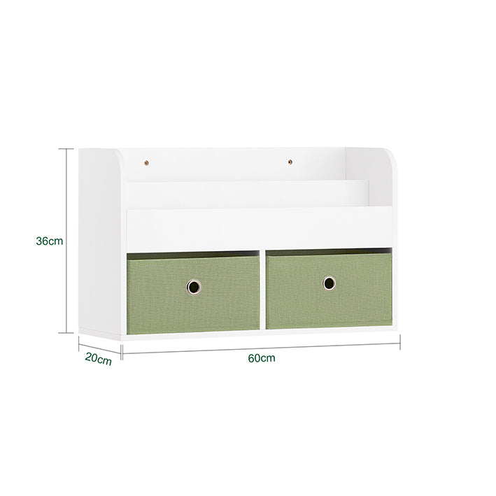 Sobuy SoBuy Kinderregal Wandgarderobe Bücherregal für Kinder Grün Weiß KMB81-W Sonderangebote